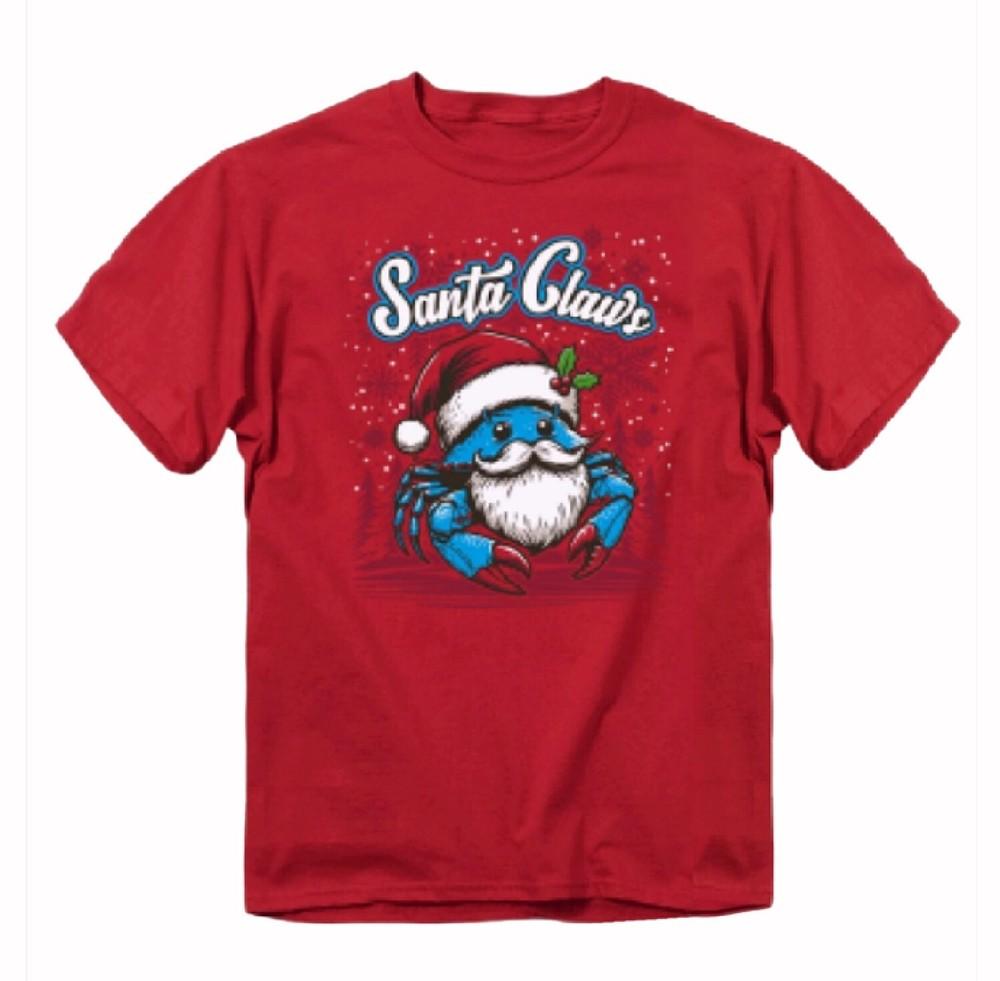 

Santa Claws Crab Christmas Short Sleeve T-Shirt NEW Fast Free Ship Unisex T-Shirt XXXXL
