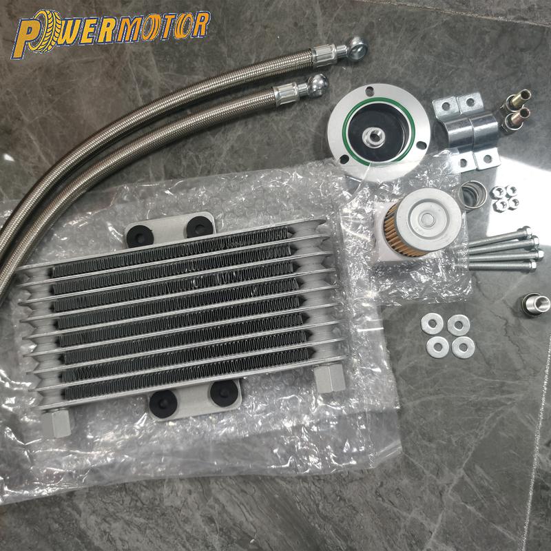 Motorcycle Engine Oil Cooler Cooling Radiator Kit For Suzuki GS GN GZ GSX EN 125-400cc Enduro Motocross Modification Accessories
