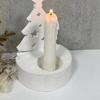 Silicone Christmas Tree Mold Christmas Tealight Candle Holder Resin Candlestick Casting Molds Cement Ornament Making Molds decor