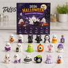 Halloween Party Favors for Children Advent Calendar 2026, 24 Days Countdown with Transparent Acrylic Decor Collectible Mini Figures, Spooky