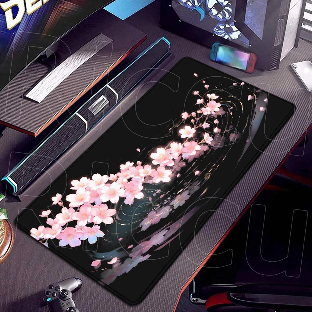 HD XXL Sakura Desk mat Japan Cherry Blossom Placemat MousePad Gaming Mouse pad Keyboard Pad Office Mats 400x900mm Carpet Laptop