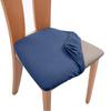 Spandex Jacquard Chair Cushion Cover Dining Room Upholstered Cushion Solid Chair Seat Cover Without Backrest Furniture Protector