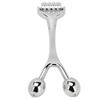 Face Ridged Roller Alloy Facial Acupuncture Roller Dual Head Promote Absorption Lifting Massager