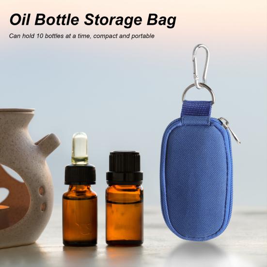 Úložný sáček Velkokapacitní Zavírání na zip Ochrana proti pádu Pohodlná 10 mřížek Láhev na esenciální olej Úložný sáček Domácí potřeby