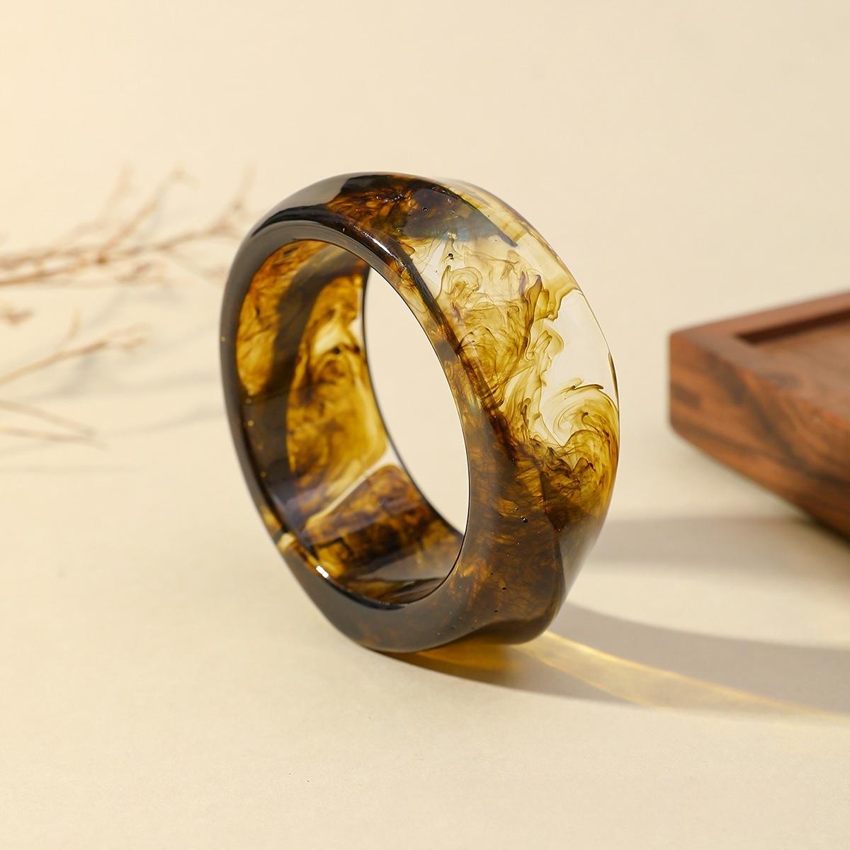 

New Colorful Irregular Acrylic Wide Bangle for Women Korean Resin Chunky Geometric Cuff Bracelets Summer Popular Jewelry Gifts