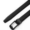 Men Belt Automatic Buckle Soft Simulated Leather Adjustable No Hole Belt with Fake Pin Design Quick Release Jeans Trousers Belt