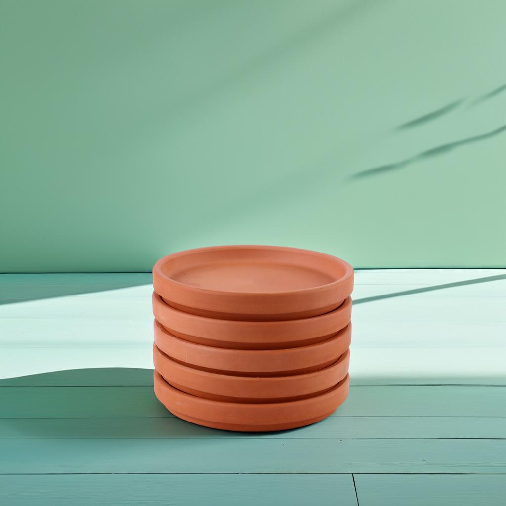 5Pcs Round Plant Pot Tray Flowerpot Indoor Outdoor Floor Protector Water Soil Catcher Flower Pot Tray