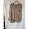 European and American oversized women's t-shirt, new multi-color loose drop-sleeved V-neck solid color women's blouse