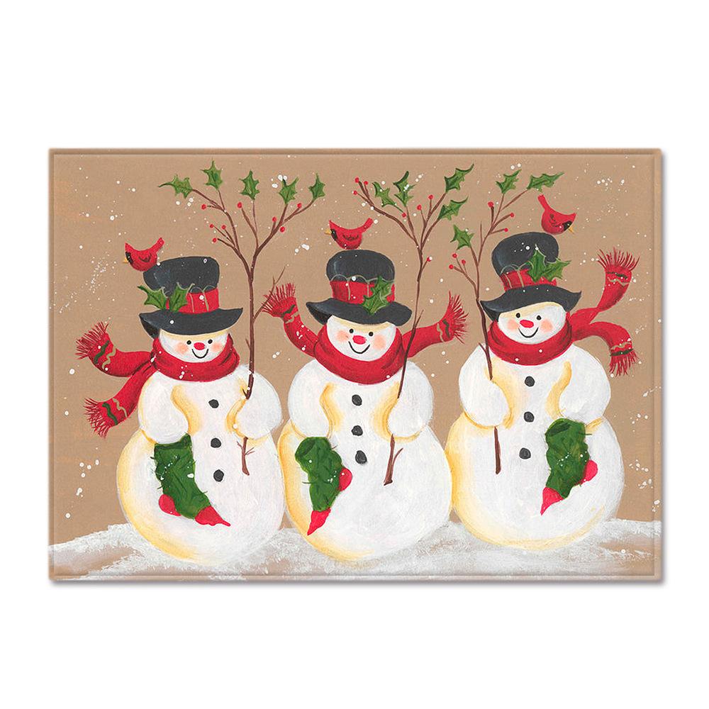 Living Room Carpet Merry Christmas Bedroom Floor Mat Doormat For Europe And The United States