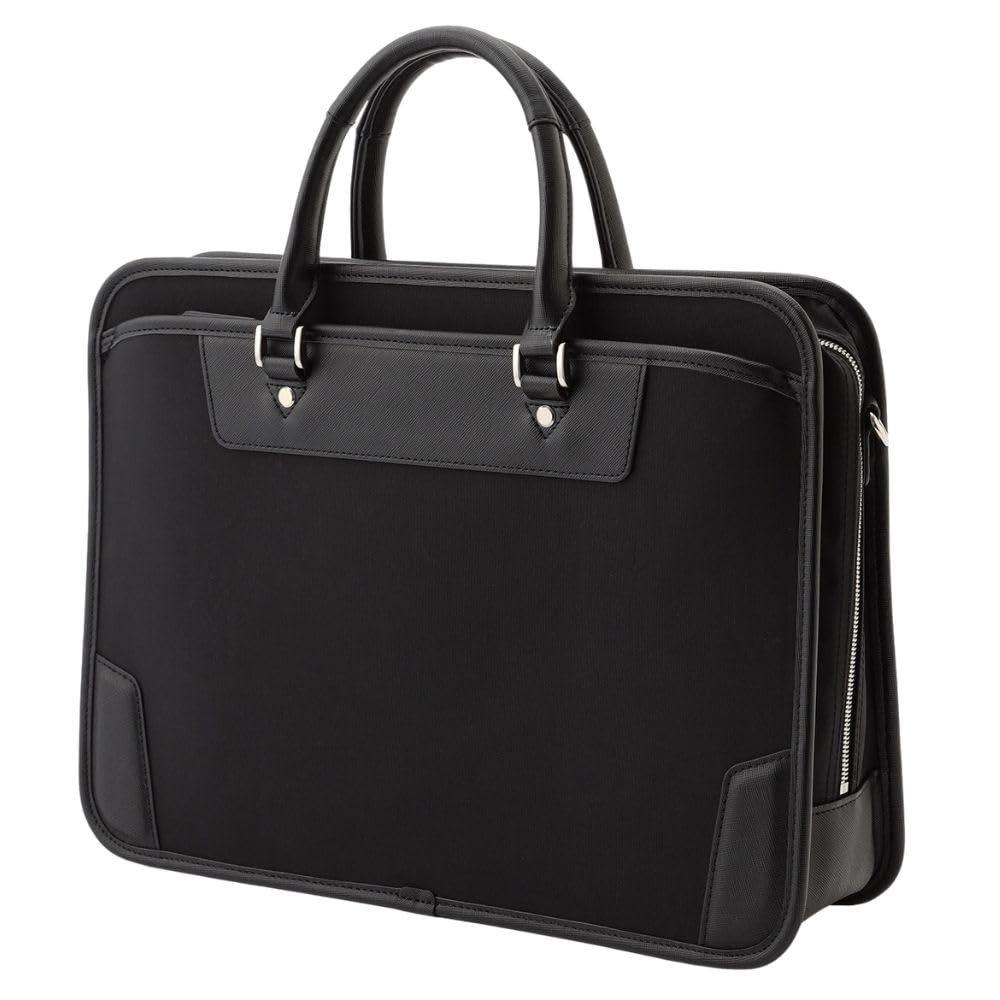 ORIHICA Water Repellent Lightweight CORDURA Nylon Business Briefcase 2-Way Laptop Bag Black (62B-J4)