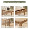 Simple Wooden Desk With Drawers – Nordic-Style Computer Desk Easy To Assemble And Durable.