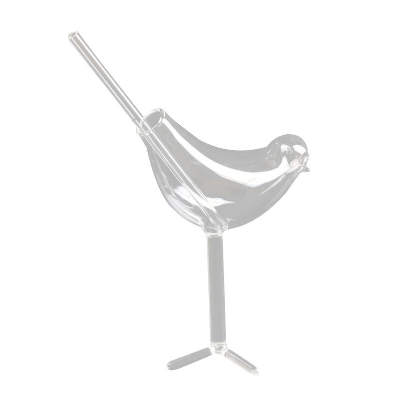 Y3NA Bird Cocktail Glass Clear Wine Glasses Individuality Glass Goblet Durable