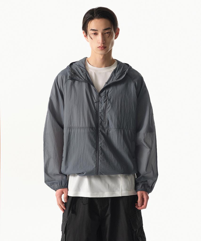 Musinsa Standard [City Leisure] Lightweight Packable Windbreaker Jacket 2 [Blue Grey]