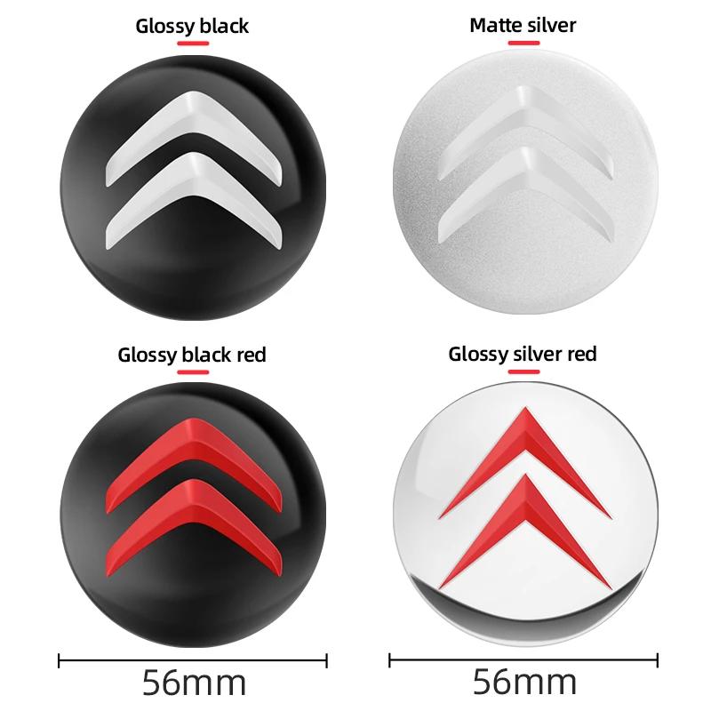 4pcs 56mm 60mm 65mm Car Wheel Center Hub Cap Sticker For Citroen C4 C3 Xsara C-Elysee C5 C1 DS3 DS5 Jumper Picasso Sega C-quatre Ait256