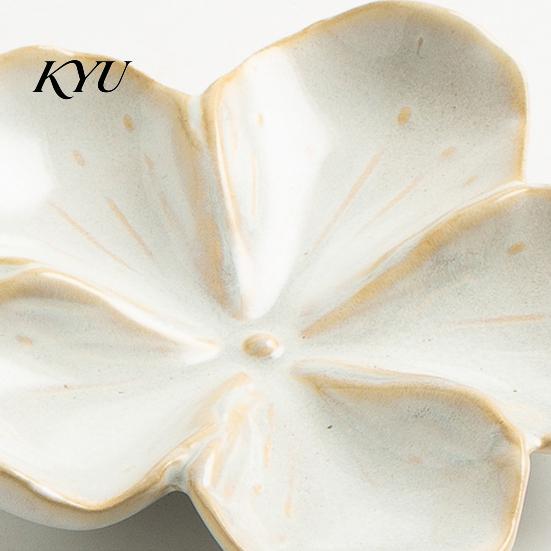 Artisanal Ceramic Condiment Dish Cherry Blossom Sauce Dish, Sushi Soy Dipping Bowl, Small Appetizer Plates Decorative Seasoning Serving for