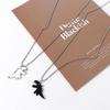 Dinosaur Chokers Metal Chains Dinosaur Necklace Couple Necklaces Korean Style Clavicle Chains