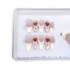 Pure Hand-made Pinching New Style Zhizhizhimeiberry Hand-painted Three-dimensional Strawberry Cat Eye Temperament Nail Patch