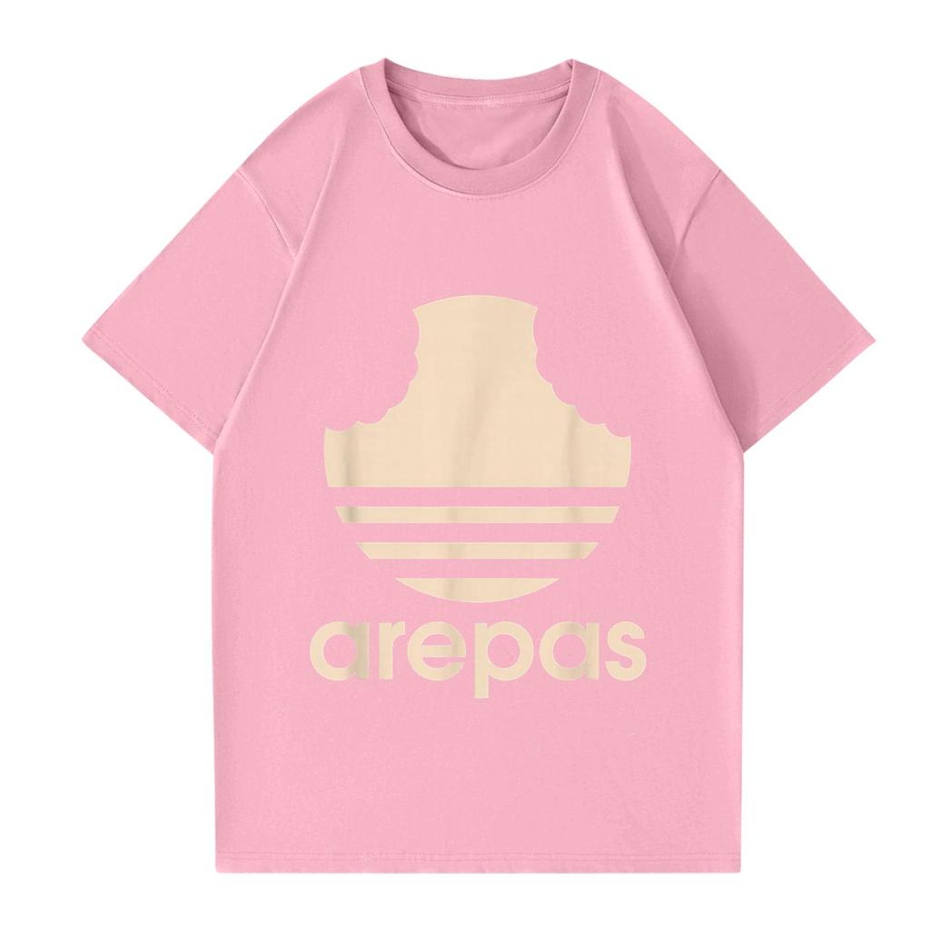 Women's And Men's Fashionable Round Neck Casual Print Short Sleeved T-shirt Top