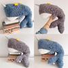 Plush Whale Pillow Soft Embroidered Animal Decor For Home Couch Bed Office