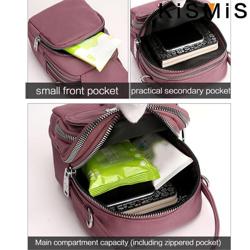 Fashionable 3-Compartment Shoulder Bag - Convertible Crossbody Purse for Women's Daily Use & Outings