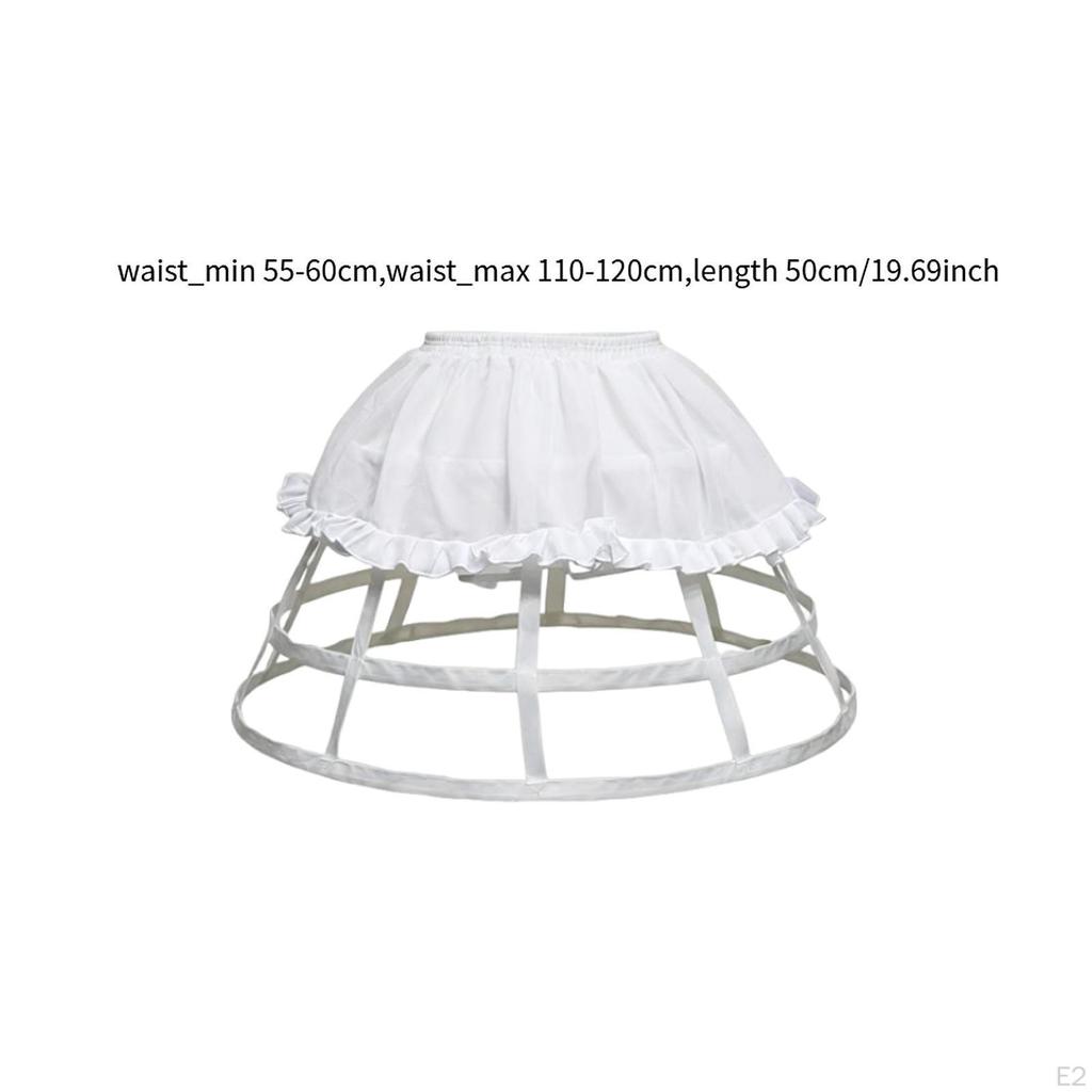 Cage Hoop Skirt Petticoat Comfortable Crinoline for Gown Bridal Dress