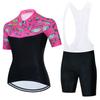 Womens Breathable Cycling Jersey Set Short Sleeve Mountain Road Bike Apparel Slim Fit