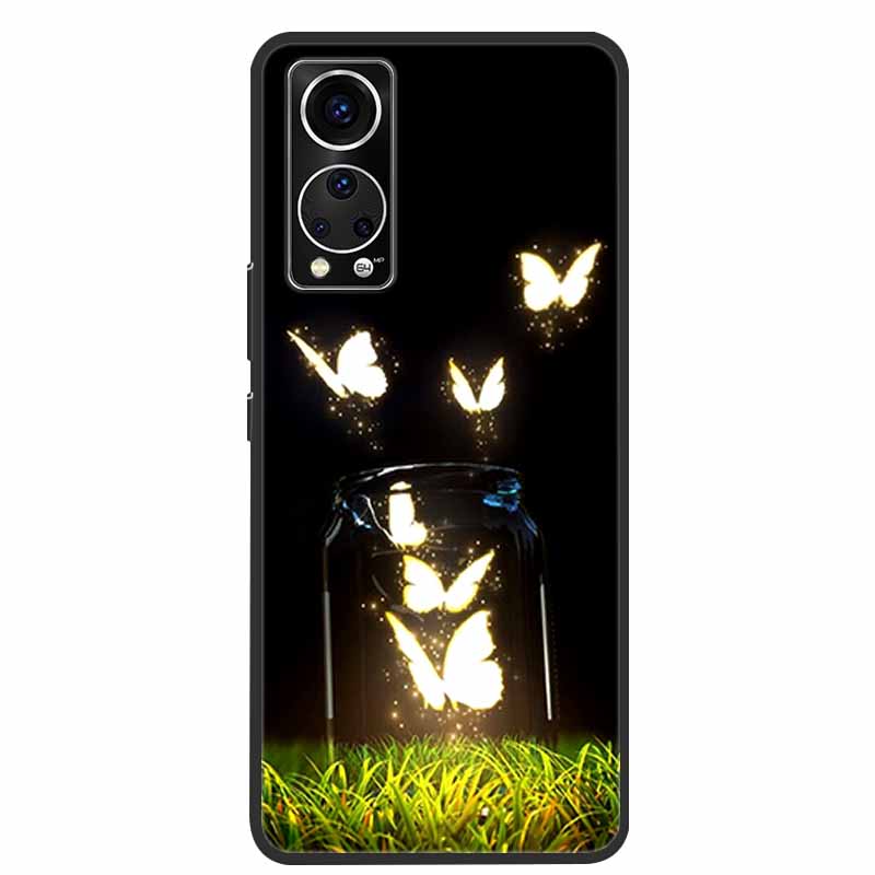 Für ZTE Axon 30 Handyhülle Cover Cooler Wolf Löwe Tiger Schwarzes Silikon Weiche Hülle Für ZTE Axon 30 Rückabdeckung Hülle Axon30 5G Hülle