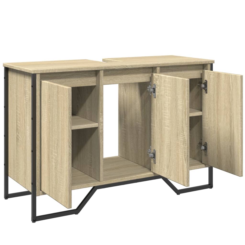 Vidaxl Szafka Pod Umywalkę, Dąb Sonoma, 91X35X60 Cm