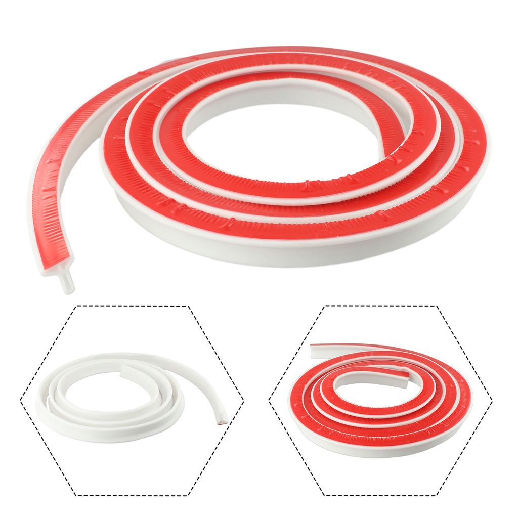 Waterproof Rubber Shower Barrier Strip Keeps Water Contained 50 300cm Length
