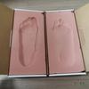 Foot Stamping Resin Box Foot Molding Box Stamping Foam with Mailing Print Casting Mold Stamping Shoe Inserts Case