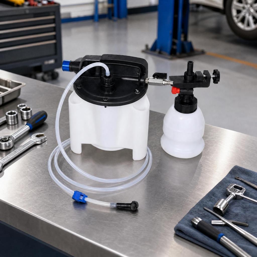 Brake Fluid Replacement Tool Air-Powered for Garages, DIY Car Hobbyists