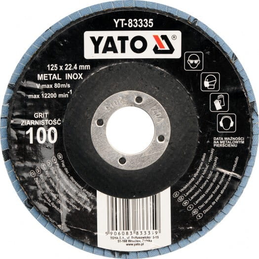 Yato Flap Grinding Wheel 40 X 20 X 6Mm P40