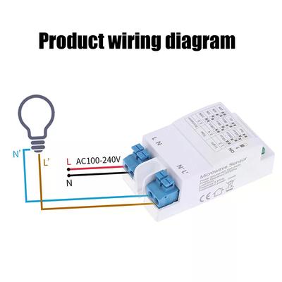 Radar Sensor Switch 5.8GHz Microwave, 1/2Pcs Adjustable LED Light Motion Detector Module