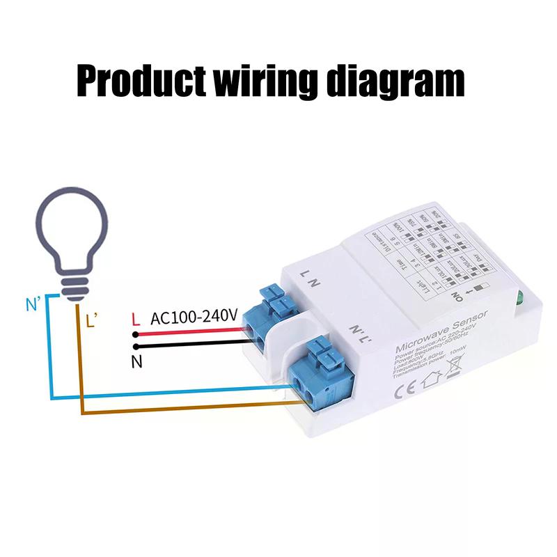 Radar Sensor Switch 5.8GHz Microwave, 1/2Pcs Adjustable LED Light Motion Detector Module