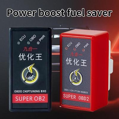 Boost Your Car's Power & Save Fuel With Super OBD2 Nitro OBD EcoOBD2 Chip Tuning Box - Thin Switch For Easy Control X8X4