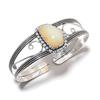 Chrysoprase Gemstone Handmade 925 Sterling Silver Cuff Bangle Adjustable SU-10155