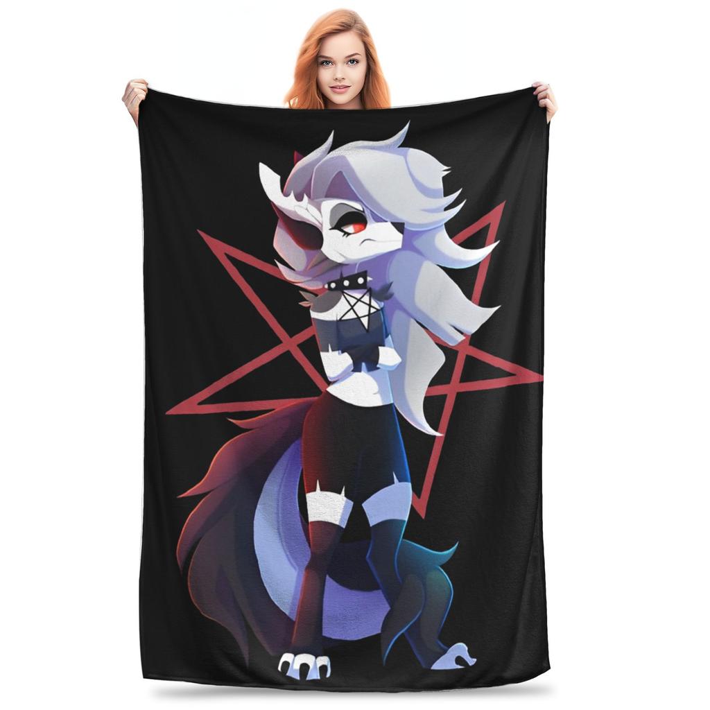 Loona Wolf Flannel Throw Blankets  Blanket for Home Travel Warm Bedroom Quilt