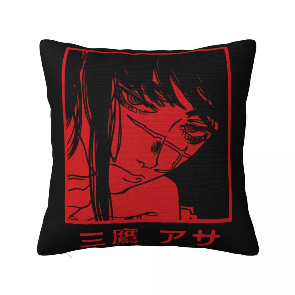 Yoru Chainsaw Man War Devil Pillow Covers Car Asa Mitaka Cushion Cover Cool Home Decoration Pillow Cover 40*40