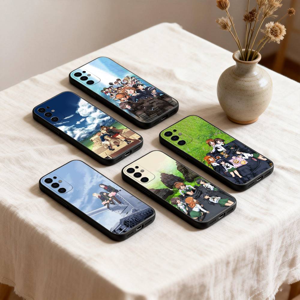 G-Girls U-Und Anime P-Panzer phone Case For Samsung S26,25,24,21,22,23,30,20,Ultra,Plus,Fe,Lite Black Soft Cover