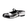 5cm small inner height-increasing shoes color matching bag head half slippers women's summer outer wear temperament silver single shoes