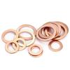 100Pcs Washer Copper Sealing Solid Gasket Washer Sump Plug Oil for Boat Crush Flat Seal Ring Tool