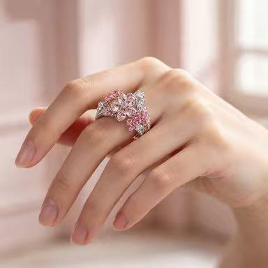 Bague de Couple Zircon Coloré Argent Brillant Amour Convient pour les Fêtes de Mariage Charms DIY Bijoux de Boutique pour Femmes Cadeaux