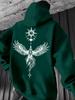 Pullover Hooded Sweatshirt Unisex Men Women Phoenix Graphic Print Hoodie Streetwear Long Sleeve Tops With Kangaroo Pocket