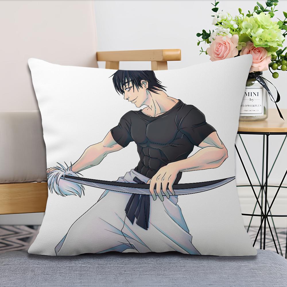 Toji Anime Jujutsu Kaisen F-Fushiguro  Pillow Case Fan Style Square Home Decor Cushion Cover Design Printed