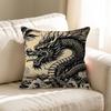 Fashion Black Dragon Pillow Cover For Bedroom Room And Living Room Sofa Decorative Cushion Cover