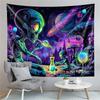 Alien Experiment-Themed Tapestry Cyberpunk Sci-Fi Style Living Room, Bedroom, Gaming Room Atmosphere Decor