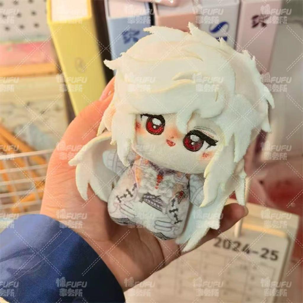 Anime 10Cm Silver Wing Cartoon Doll Stuffed Keychain Anime Love And Deepspace Sylus Cosplay Backpack Plushes Adorn Xmas Gift