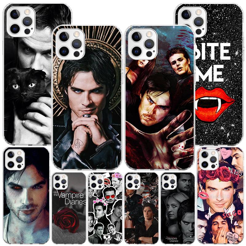 The Vampire Diaries Salvatore Phone Case For iPhone 17 Air 16 Pro Max 16E 15 + 14 Plus 11 12 13 Mini 7 8 SE Gift Print Cover Fun