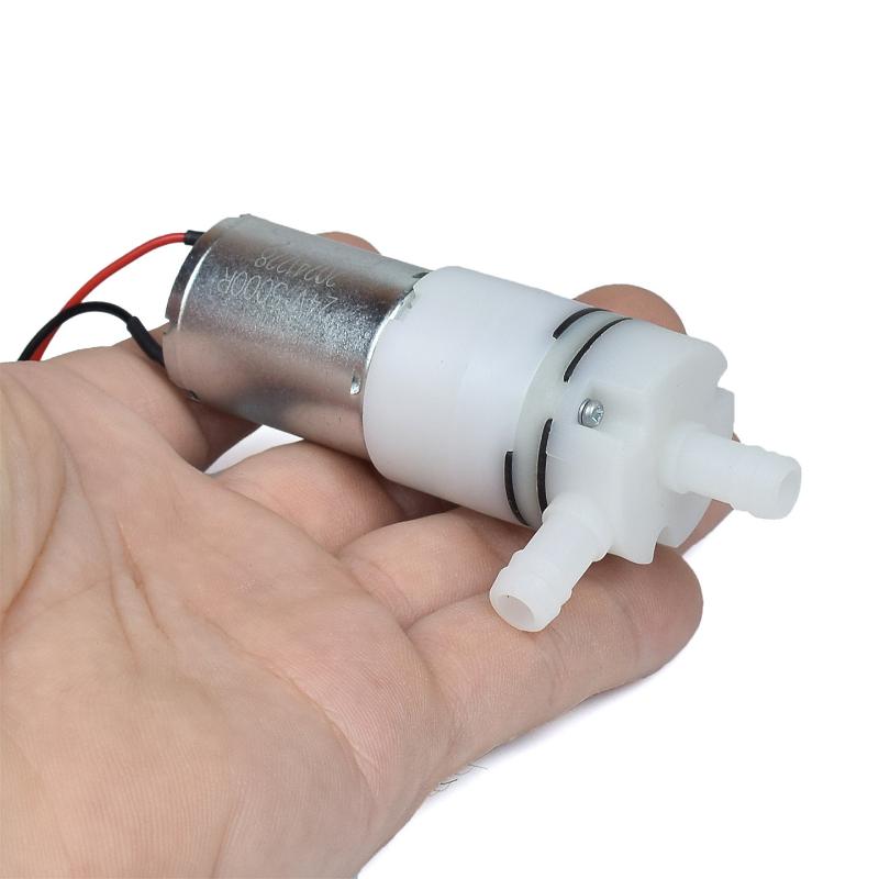 DC 12V-24V Mini 370 Motor Water Pump Large Flow Stable Performance for DIY Aquarium Dispenser Small Irrigation