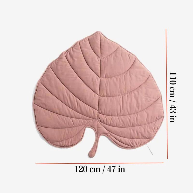 

Ковер с листьями в скандинавском стиле, мягкий хлопковый коврик для пола, корейский стиль, детская спальня, декор для гостиной, ковер, одеяло, подкладка, украшение для дома